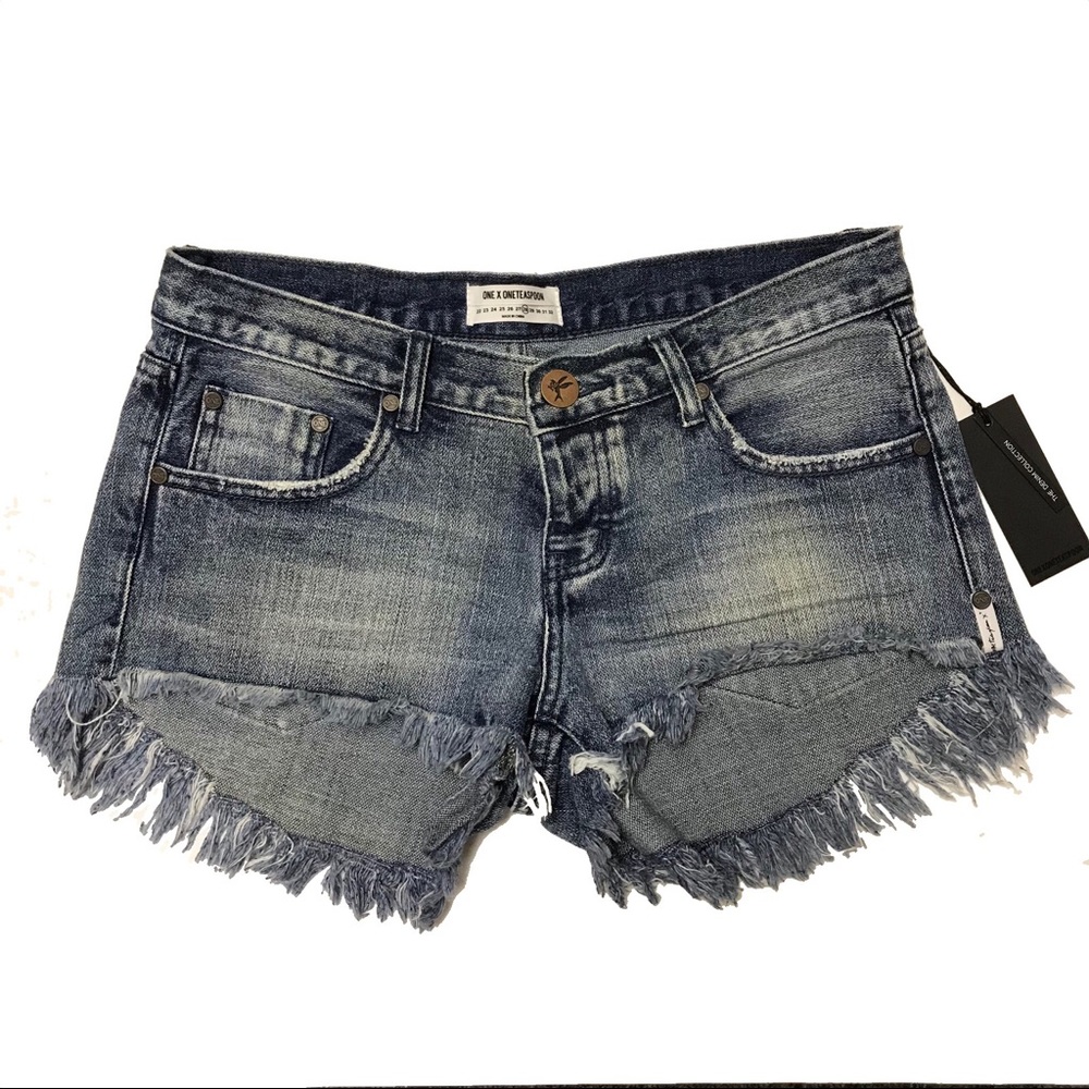 NWT ONE x ONE TEASPOON Blue Bonitas Cobaine Denim